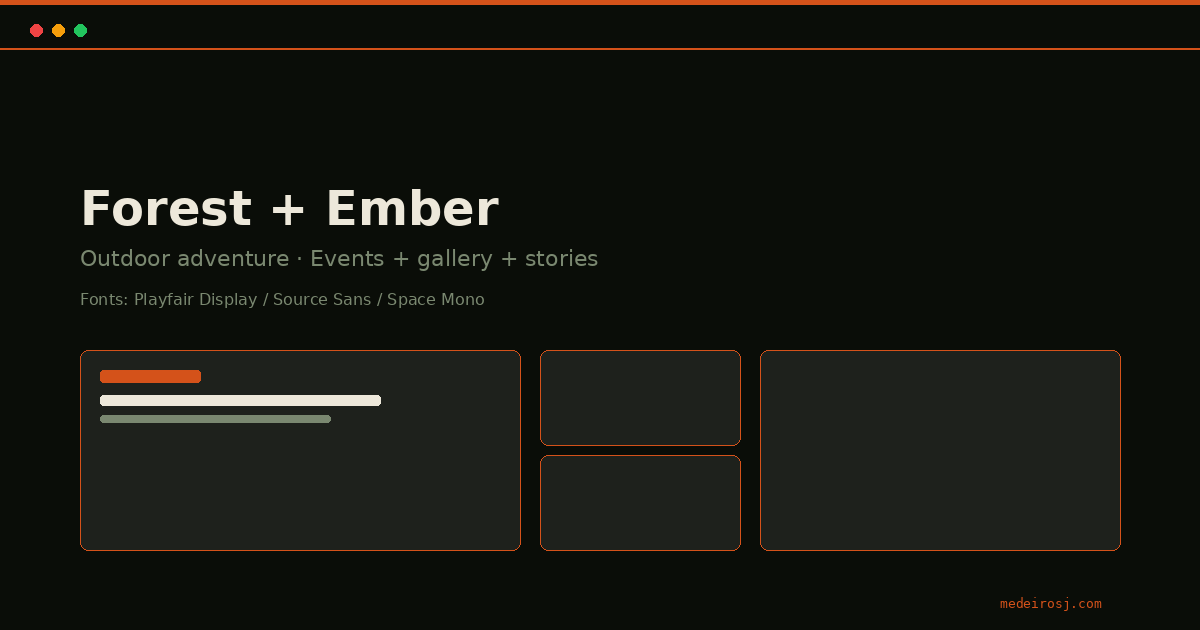 Forest + Ember template preview