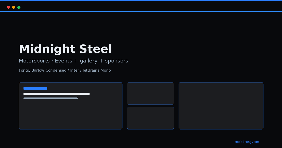 Midnight Steel template preview
