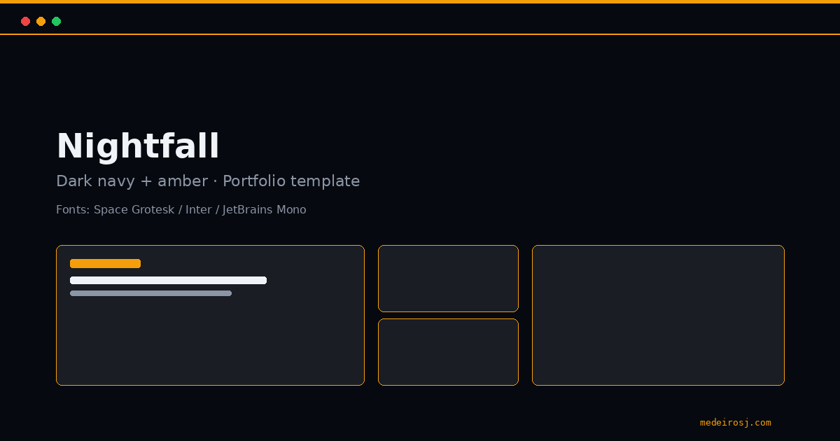 Nightfall template preview
